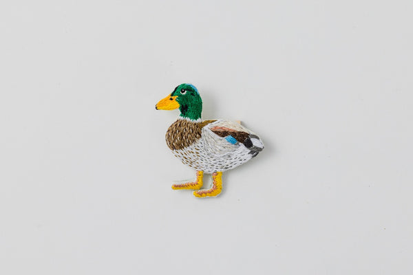 Mallard/Hand-Embroidered Brooch
